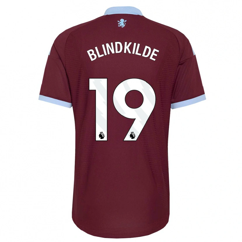 Danxen Dámské Laura Blindkilde #19 Modrá Chodníčková Vínově Červená Domů Hráčské Dresy 2026/27 Dres