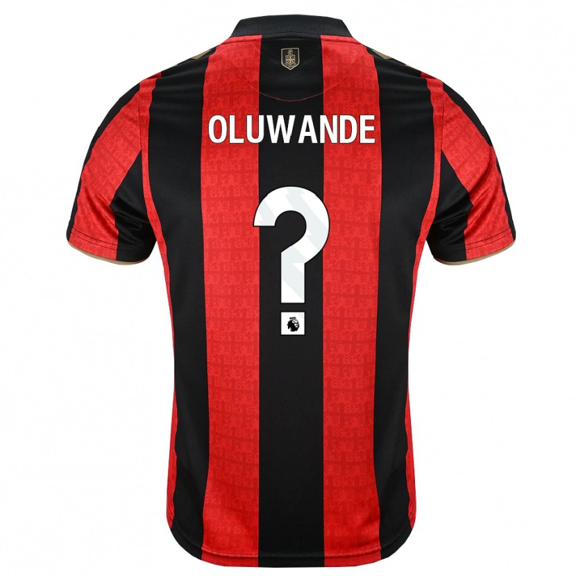 Danxen Dámské Adrian Oluwande #0 Zlatavě Rudá Červená Černá Domů Hráčské Dresy 2026/27 Dres