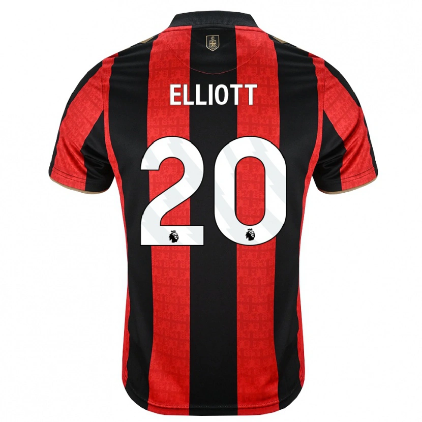 Danxen Dámské Kaitlyn Elliott #20 Zlatavě Rudá Červená Černá Domů Hráčské Dresy 2026/27 Dres
