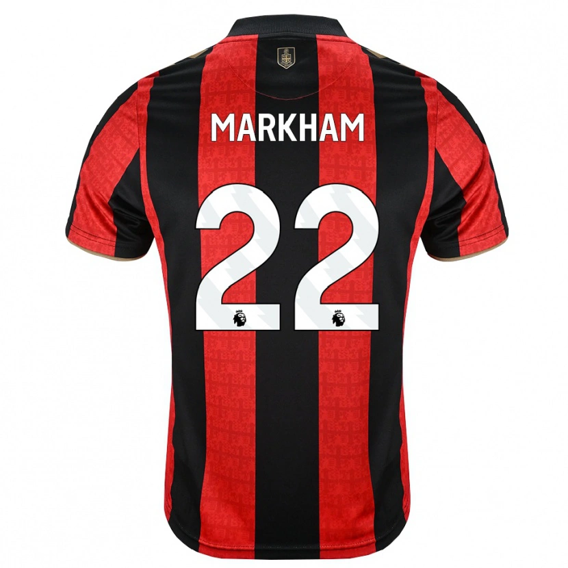 Danxen Dámské Jenna Markham #22 Zlatavě Rudá Červená Černá Domů Hráčské Dresy 2026/27 Dres