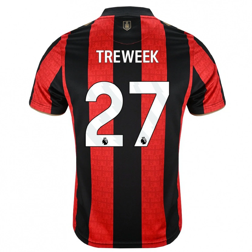 Danxen Dámské Amber Treweek #27 Zlatavě Rudá Červená Černá Domů Hráčské Dresy 2026/27 Dres