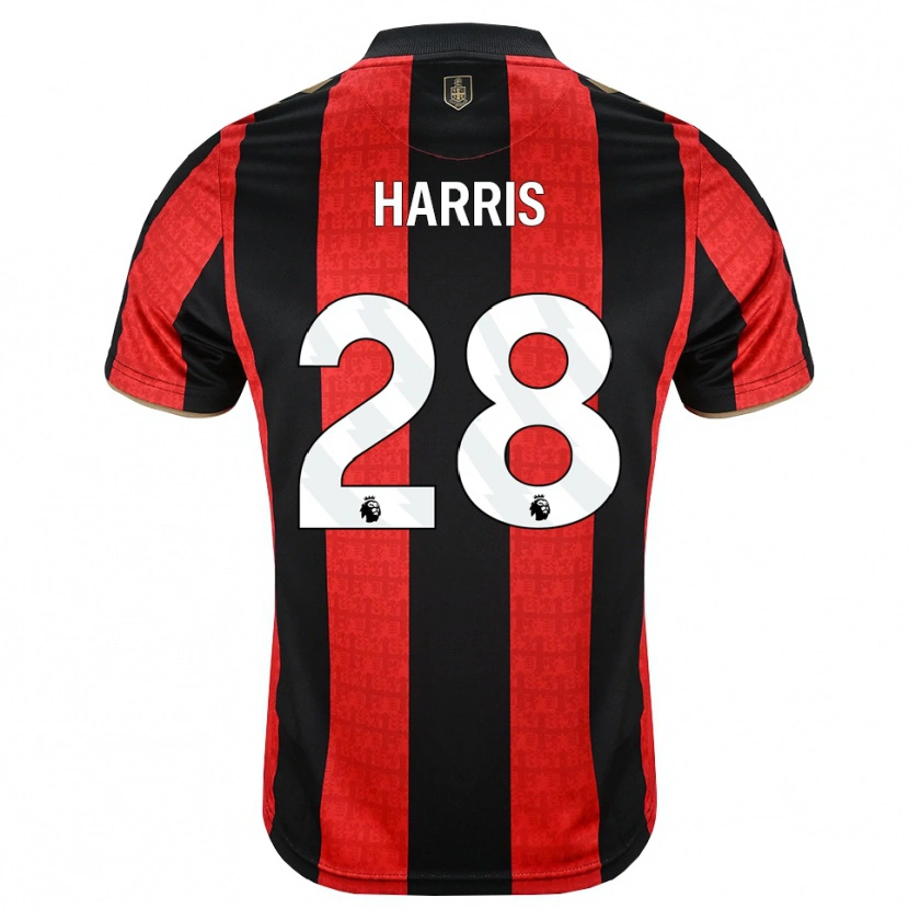 Danxen Dámské Charlotte Harris #28 Zlatavě Rudá Červená Černá Domů Hráčské Dresy 2026/27 Dres