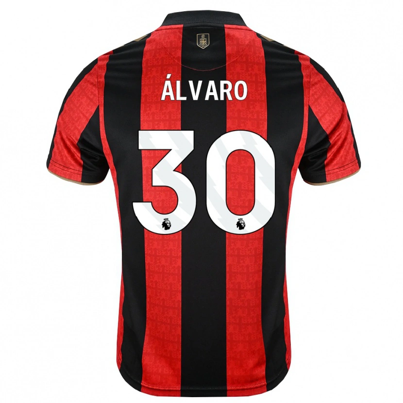Danxen Dámské Álvaro Rodríguez #30 Zlatavě Rudá Červená Černá Domů Hráčské Dresy 2026/27 Dres