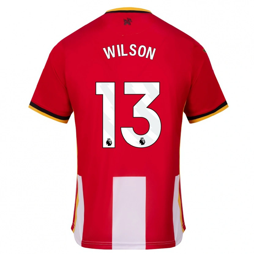 Danxen Dámské Callum Wilson #13 Žlutá Černá Červená Domů Hráčské Dresy 2026/27 Dres