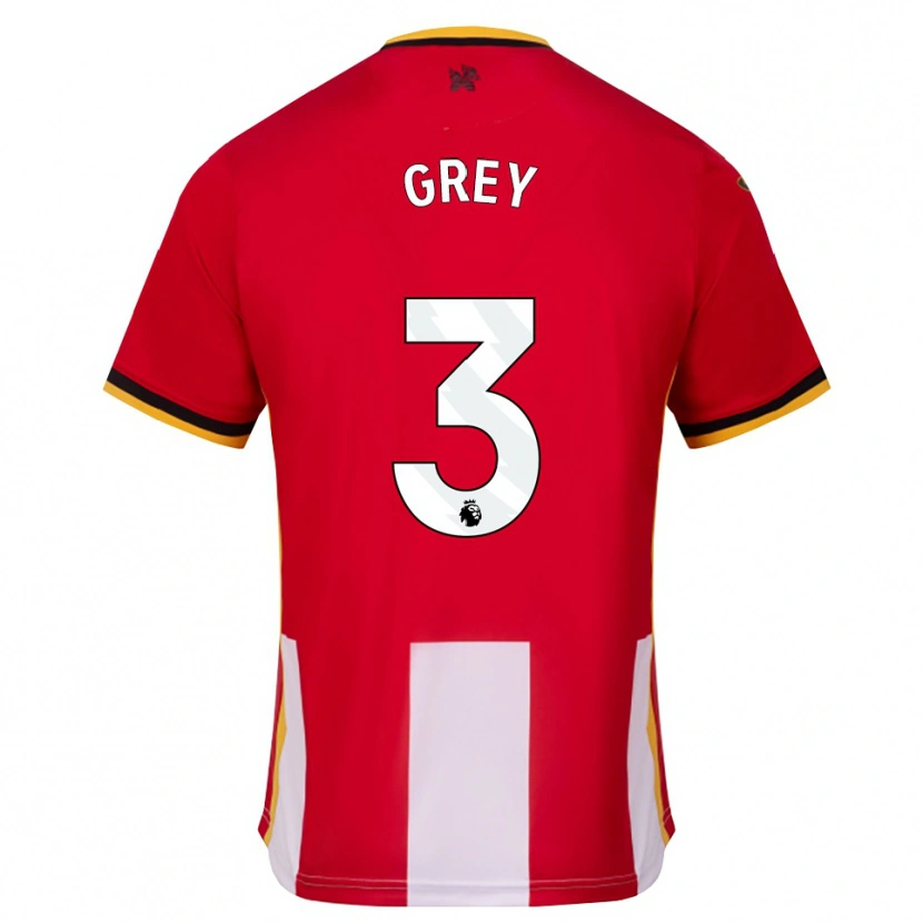 Danxen Dámské Andre Grey #3 Žlutá Černá Červená Domů Hráčské Dresy 2026/27 Dres