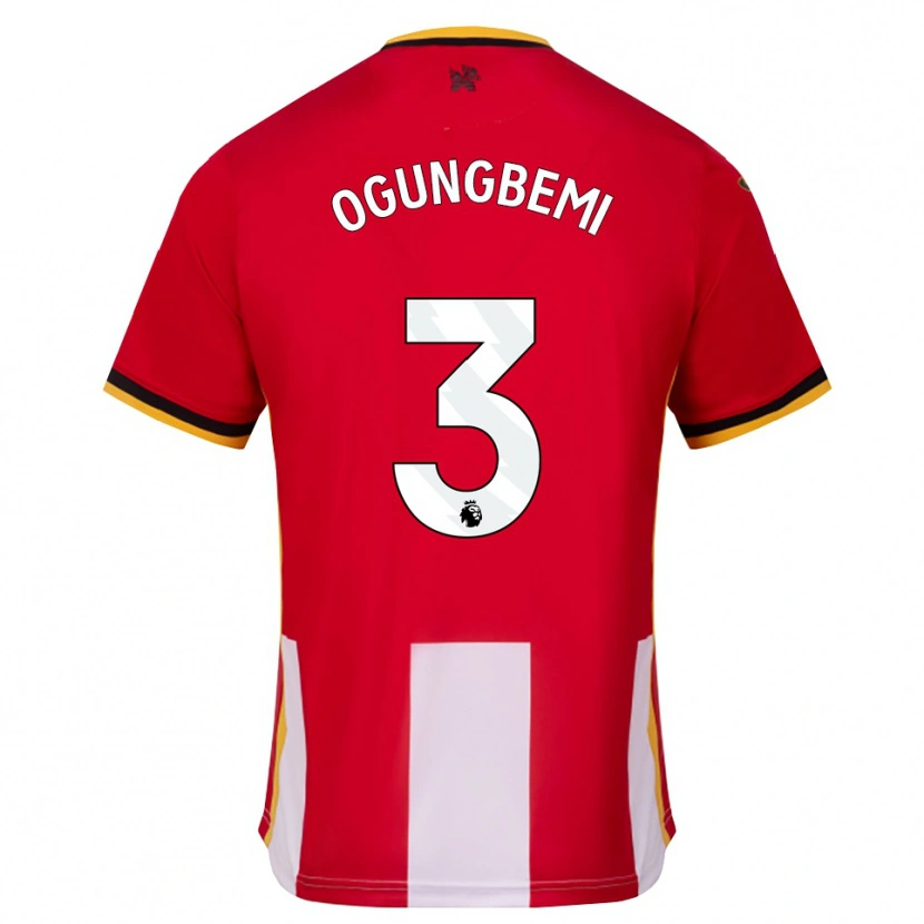 Danxen Dámské Nathaniel Ogungbemi #3 Žlutá Černá Červená Domů Hráčské Dresy 2026/27 Dres