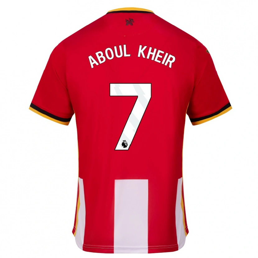 Danxen Dámské Nour Aboul Kheir #7 Žlutá Černá Červená Domů Hráčské Dresy 2026/27 Dres