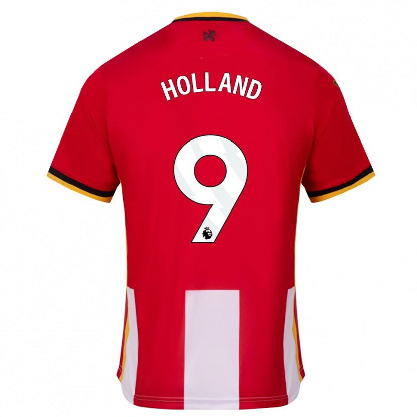 Danxen Dámské Isaac Holland #9 Žlutá Černá Červená Domů Hráčské Dresy 2026/27 Dres