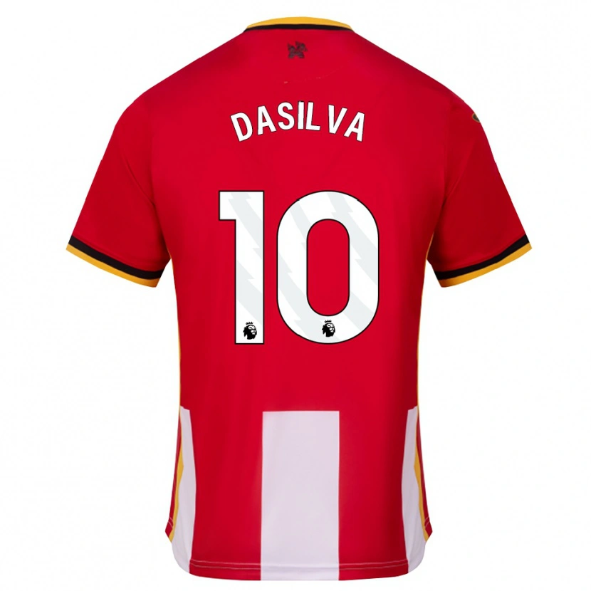 Danxen Dámské Josh Dasilva #10 Žlutá Černá Červená Domů Hráčské Dresy 2026/27 Dres
