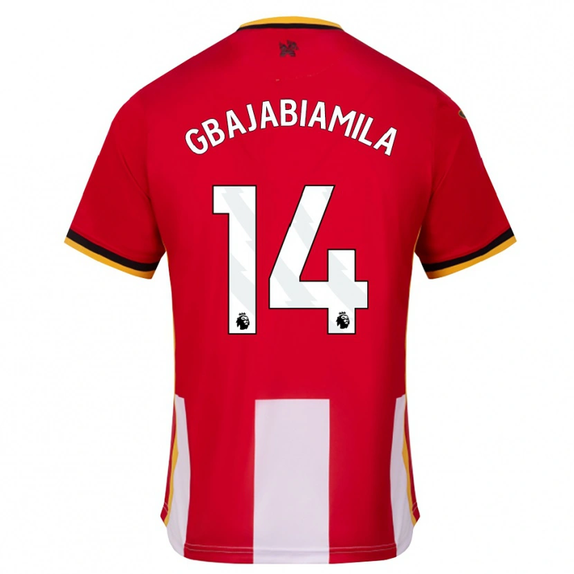 Danxen Dámské Habeebat Gbajabiamila #14 Žlutá Černá Červená Domů Hráčské Dresy 2026/27 Dres