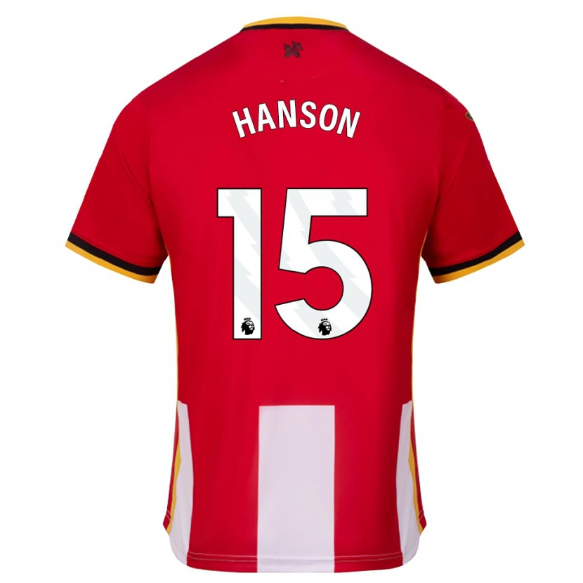 Danxen Dámské Jacob Hanson #15 Žlutá Černá Červená Domů Hráčské Dresy 2026/27 Dres