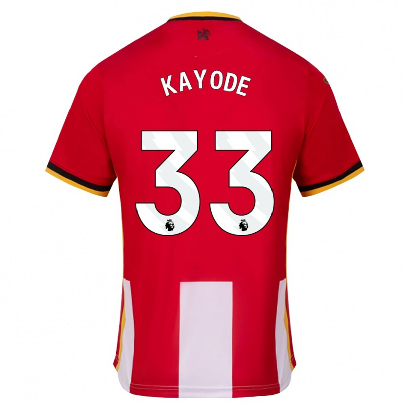 Danxen Dámské Michael Kayode #33 Žlutá Černá Červená Domů Hráčské Dresy 2026/27 Dres