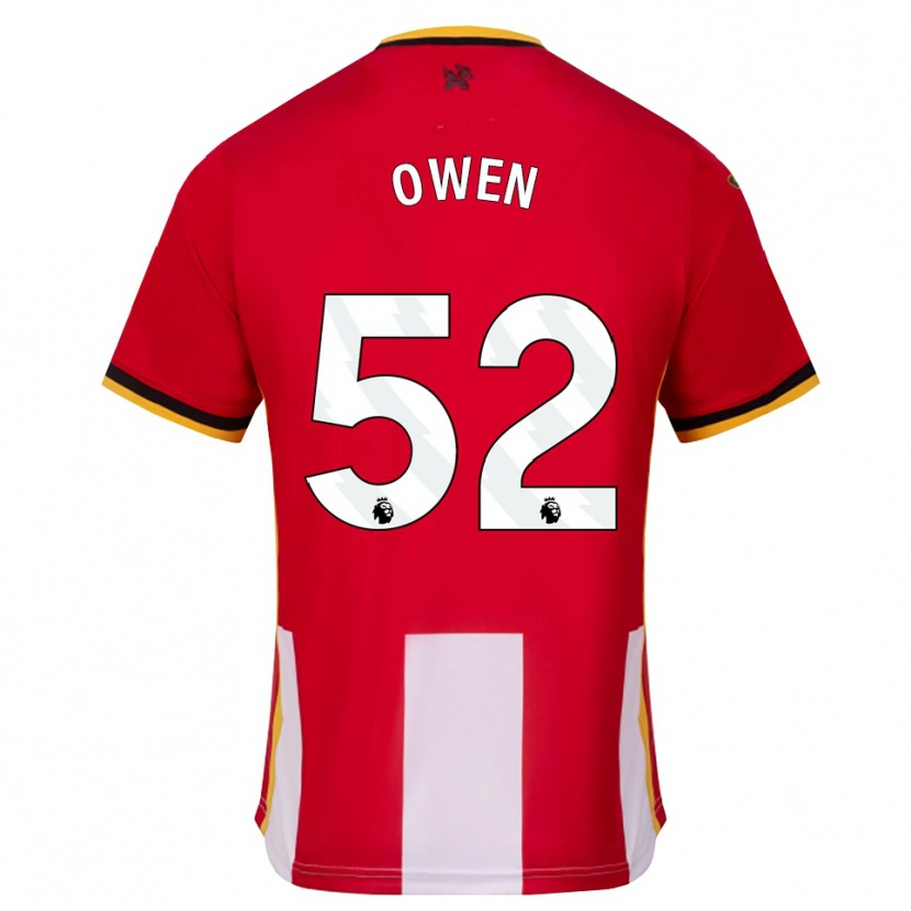 Danxen Dámské Riley Owen #52 Žlutá Černá Červená Domů Hráčské Dresy 2026/27 Dres