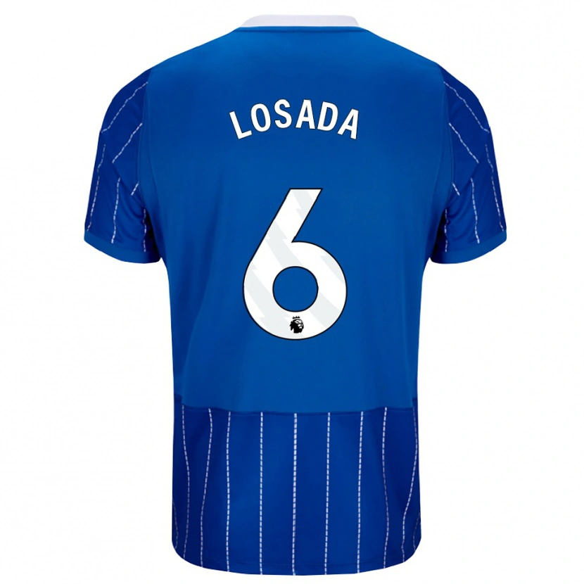 Danxen Dámské Vicky Losada #6 Středně Modrá Bílá Domů Hráčské Dresy 2026/27 Dres