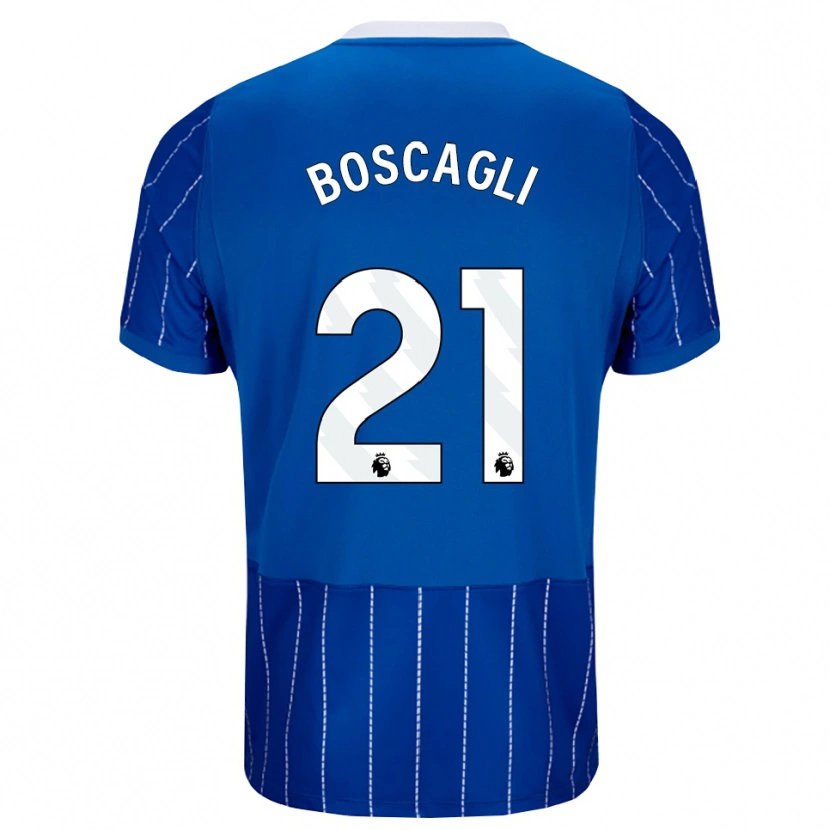 Danxen Dámské Olivier Boscagli #21 Středně Modrá Bílá Domů Hráčské Dresy 2026/27 Dres