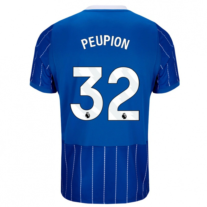 Danxen Dámské Cameron Peupion #32 Středně Modrá Bílá Domů Hráčské Dresy 2026/27 Dres
