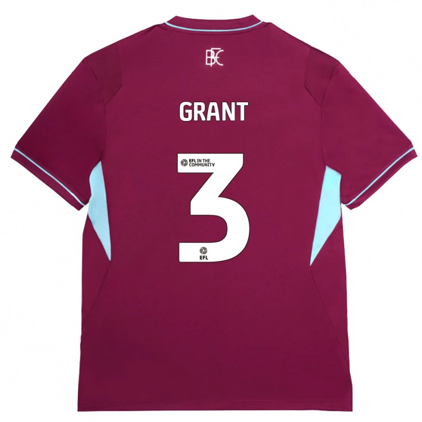 Danxen Dámské Bradley Grant #3 Vínově Červená Zelená Domů Hráčské Dresy 2026/27 Dres