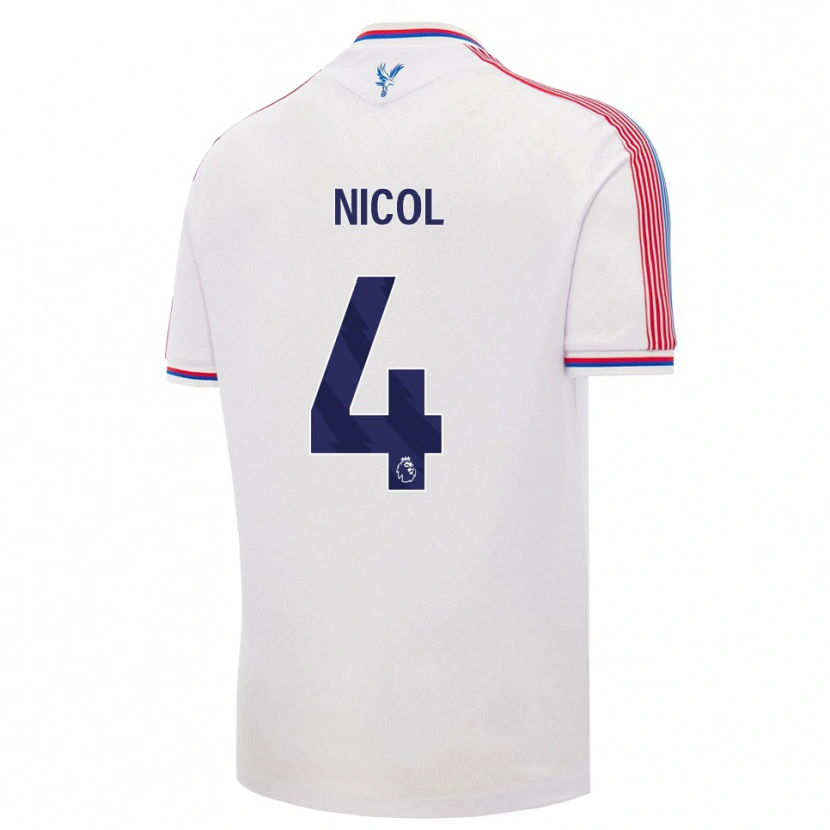 Danxen Dámské Leigh Nicol #4 Bílá Červená Modrá Domů Hráčské Dresy 2026/27 Dres