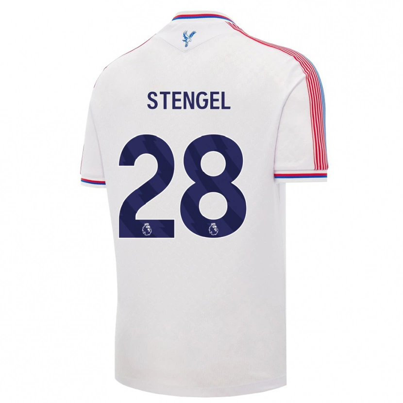 Danxen Dámské Katie Stengel #28 Bílá Červená Modrá Domů Hráčské Dresy 2026/27 Dres