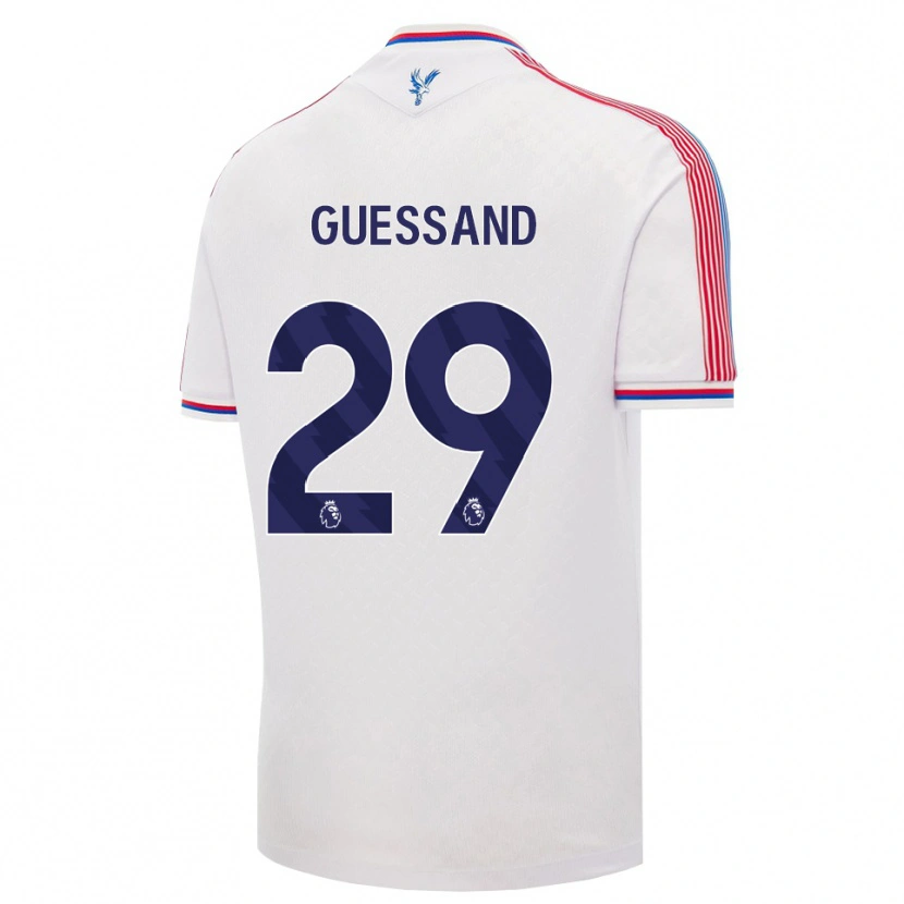 Danxen Dámské Evann Guessand #29 Bílá Červená Modrá Domů Hráčské Dresy 2026/27 Dres