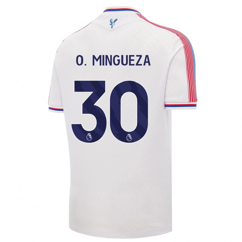 Danxen Dámské Óscar Mingueza #30 Bílá Červená Modrá Domů Hráčské Dresy 2026/27 Dres