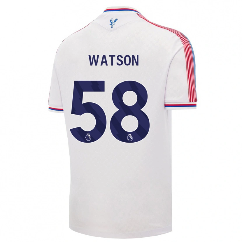 Danxen Dámské Noah Watson #58 Bílá Červená Modrá Domů Hráčské Dresy 2026/27 Dres