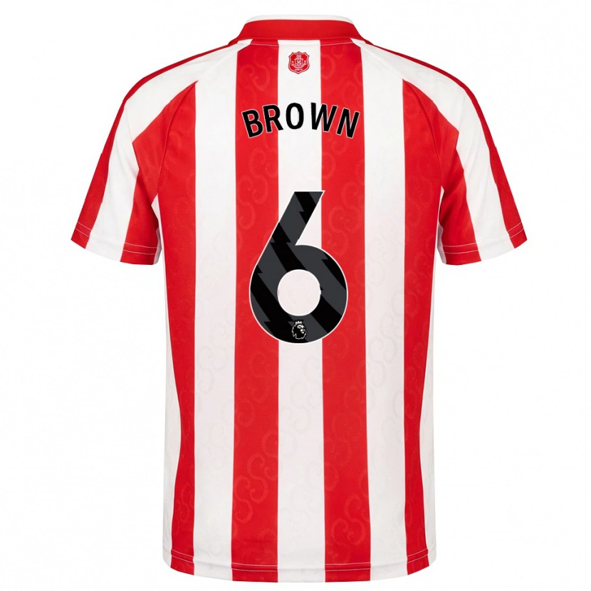 Danxen Dámské Jay Brown #6 Červená Bílá Černá Domů Hráčské Dresy 2026/27 Dres