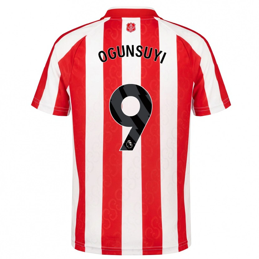 Danxen Dámské Trey Samuel-Ogunsuyi #9 Červená Bílá Černá Domů Hráčské Dresy 2026/27 Dres