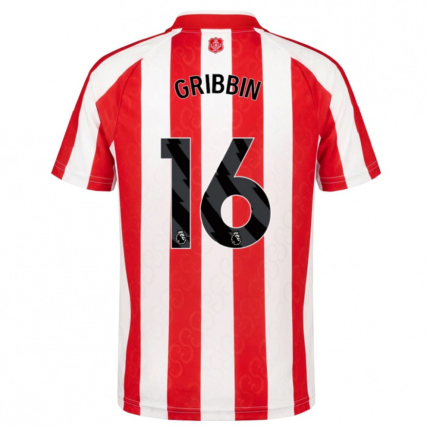 Danxen Dámské Lewis Gribbin #16 Červená Bílá Černá Domů Hráčské Dresy 2026/27 Dres