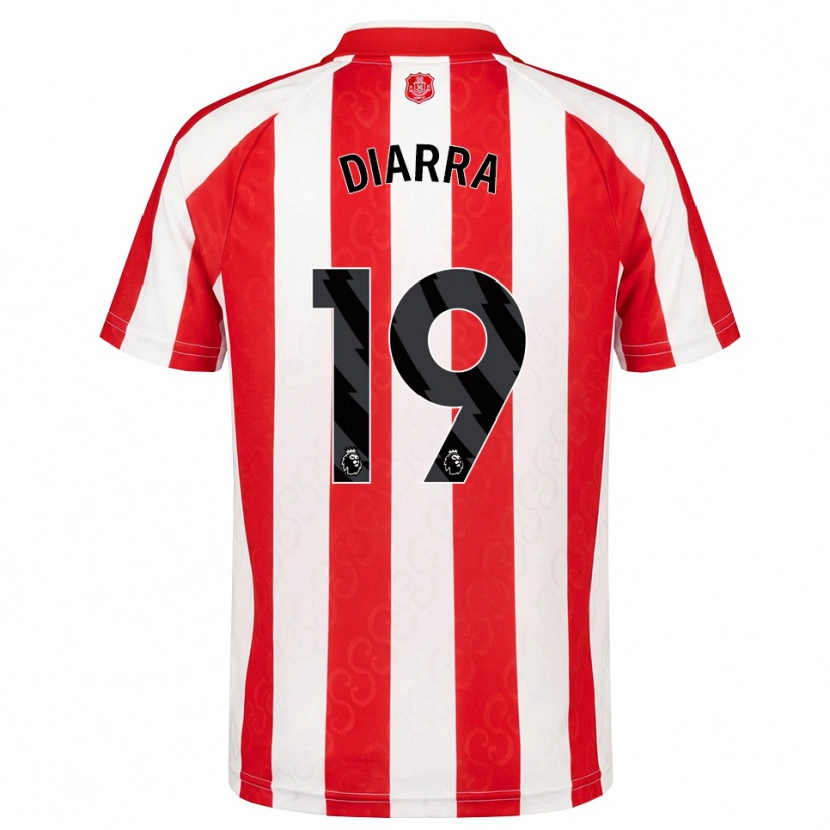 Danxen Dámské Habib Diarra #19 Červená Bílá Černá Domů Hráčské Dresy 2026/27 Dres
