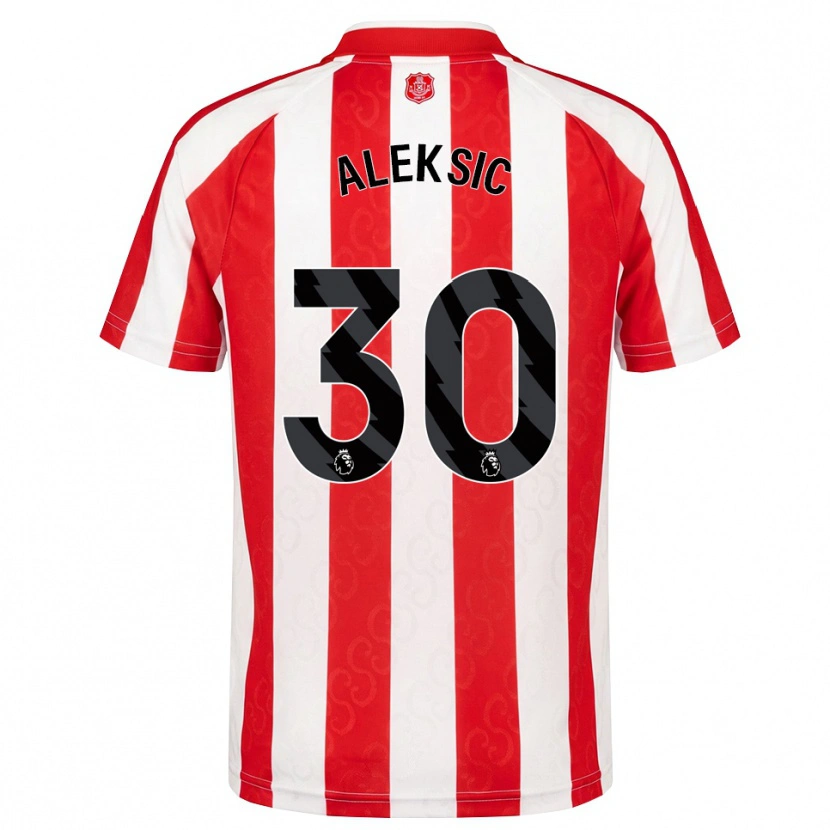 Danxen Dámské Milan Aleksic #30 Červená Bílá Černá Domů Hráčské Dresy 2026/27 Dres