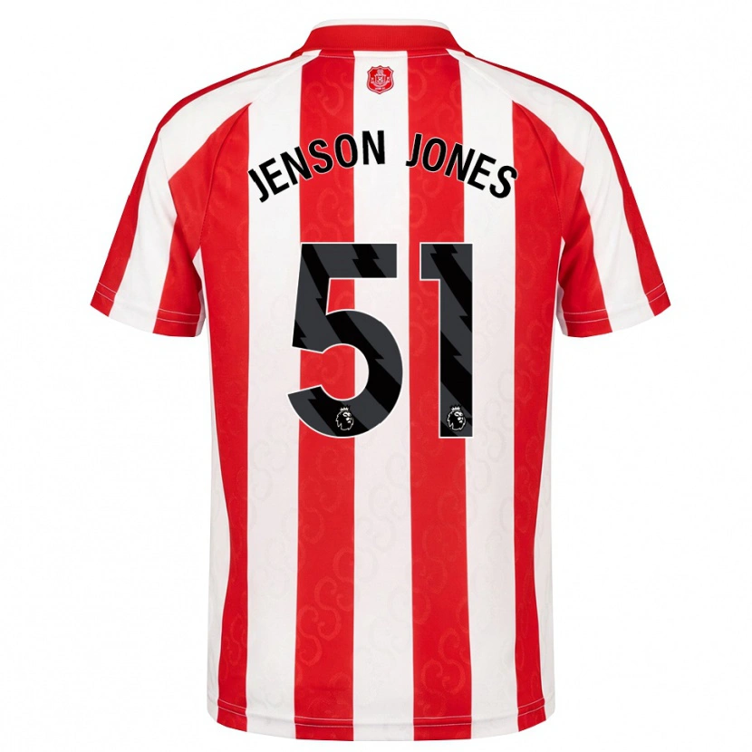 Danxen Dámské Jenson Jones #51 Červená Bílá Černá Domů Hráčské Dresy 2026/27 Dres