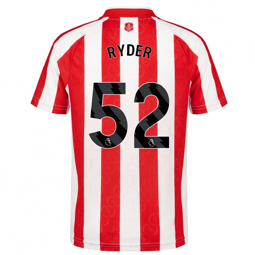 Danxen Dámské Joe Ryder #52 Červená Bílá Černá Domů Hráčské Dresy 2026/27 Dres