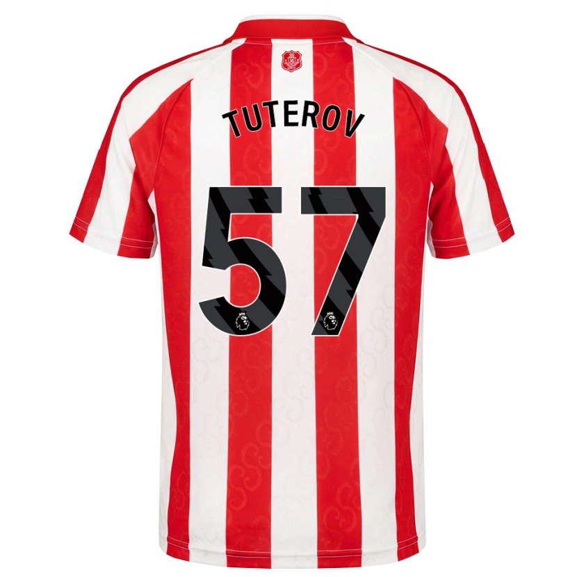 Danxen Dámské Timur Tuterov #57 Červená Bílá Černá Domů Hráčské Dresy 2026/27 Dres