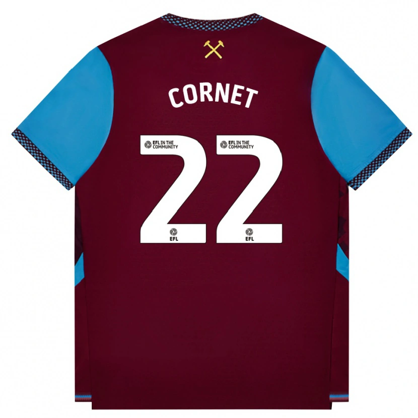 Danxen Dámské Maxwel Cornet #22 Vínově Červená Modrá Chodníčková Domů Hráčské Dresy 2026/27 Dres