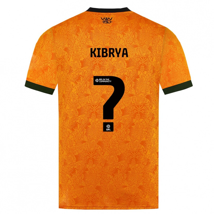 Danxen Dámské Lucas Kibrya #0 Oranžová Černá Domů Hráčské Dresy 2026/27 Dres