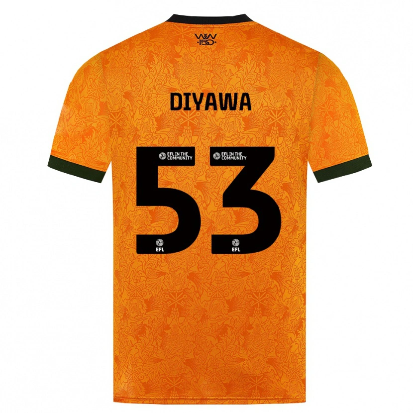 Danxen Dámské Aaron Keto Diyawa #53 Oranžová Černá Domů Hráčské Dresy 2026/27 Dres