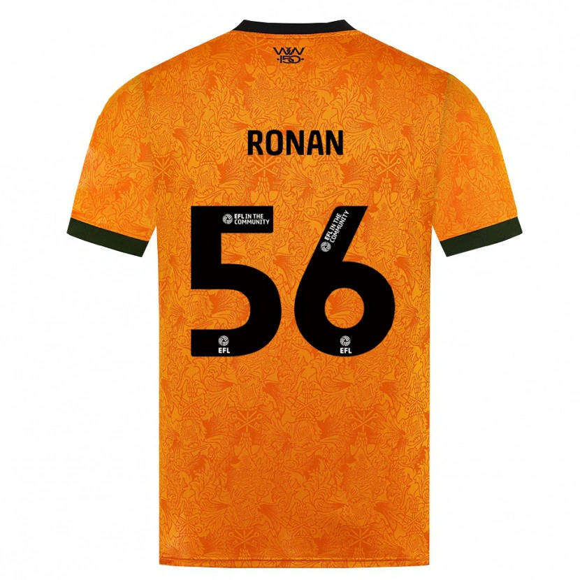Danxen Dámské Connor Ronan #56 Oranžová Černá Domů Hráčské Dresy 2026/27 Dres