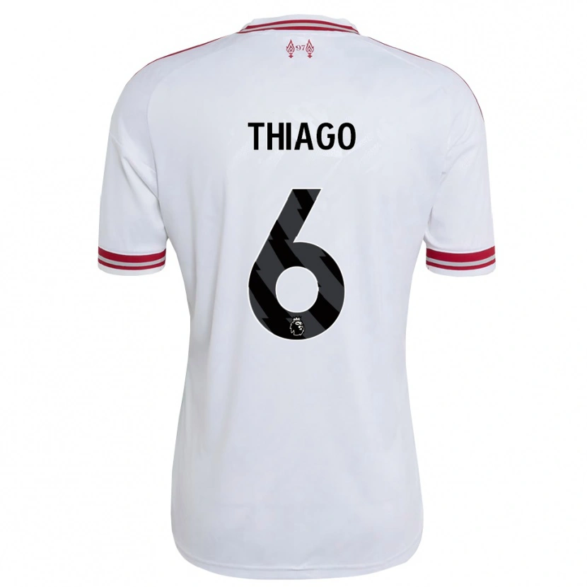Danxen Dámské Thiago #6 Červená Bílá Daleko Hráčské Dresy 2026/27 Dres