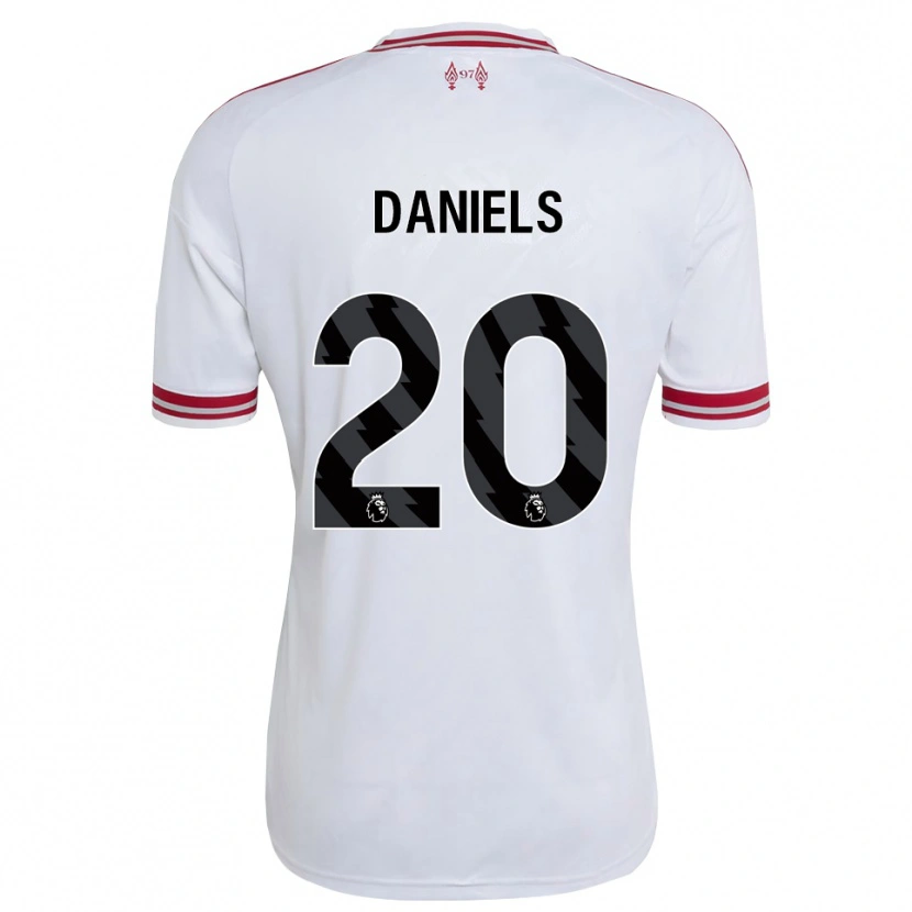 Danxen Dámské Yana Daniels #20 Červená Bílá Daleko Hráčské Dresy 2026/27 Dres