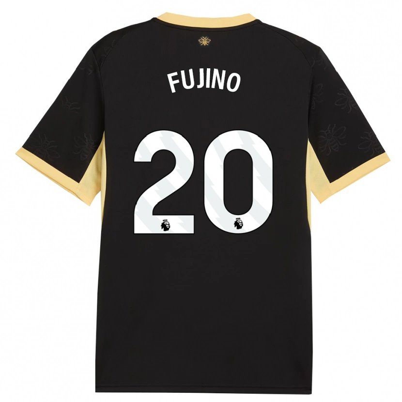 Danxen Dámské Aoba Fujino #20 Černá Žlutá Daleko Hráčské Dresy 2026/27 Dres