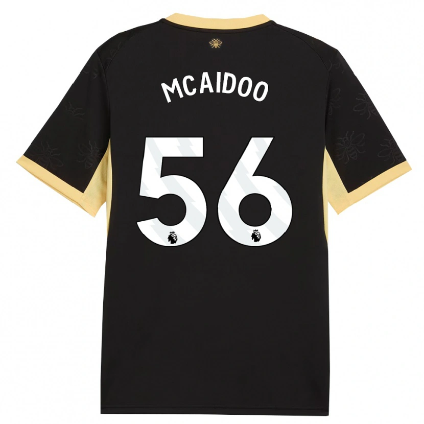 Danxen Dámské Ryan Mcaidoo #56 Černá Žlutá Daleko Hráčské Dresy 2026/27 Dres