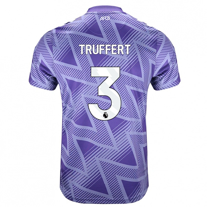 Danxen Dámské Adrien Truffert #3 Světle Fialově Červená Bílá Daleko Hráčské Dresy 2026/27 Dres