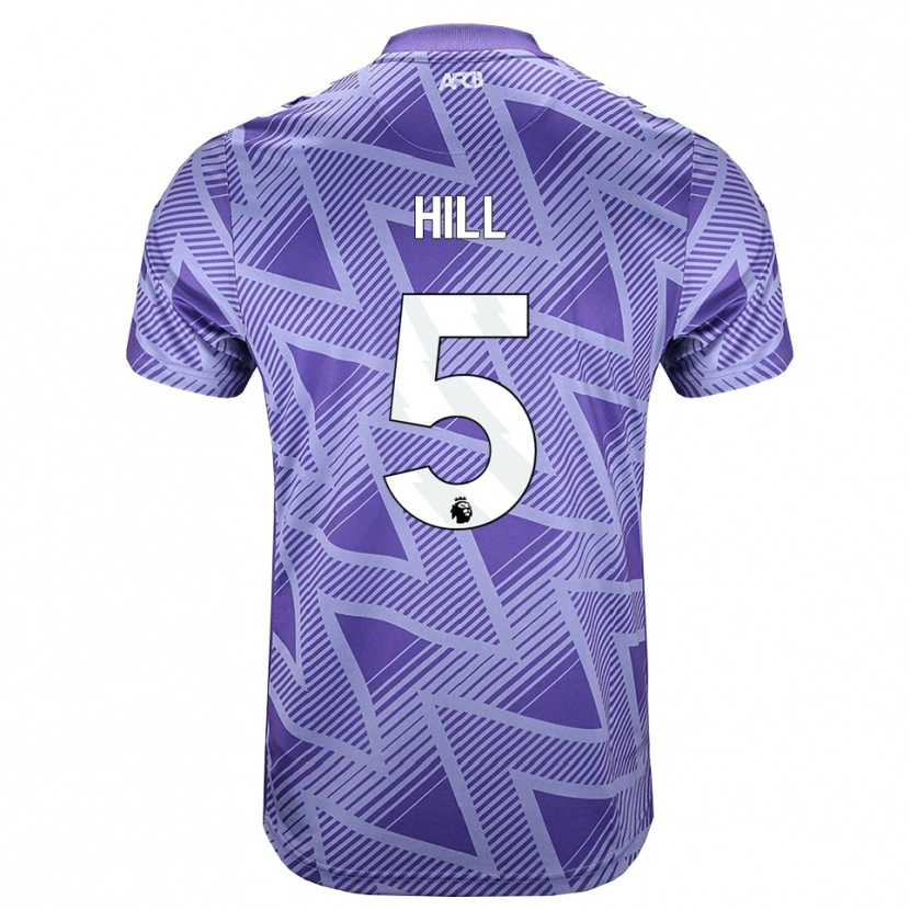 Danxen Dámské James Hill #5 Světle Fialově Červená Bílá Daleko Hráčské Dresy 2026/27 Dres