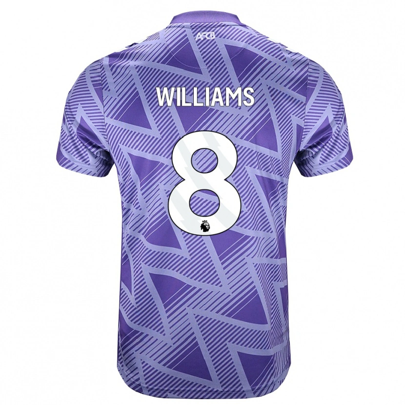 Danxen Dámské Phoebe Williams #8 Světle Fialově Červená Bílá Daleko Hráčské Dresy 2026/27 Dres