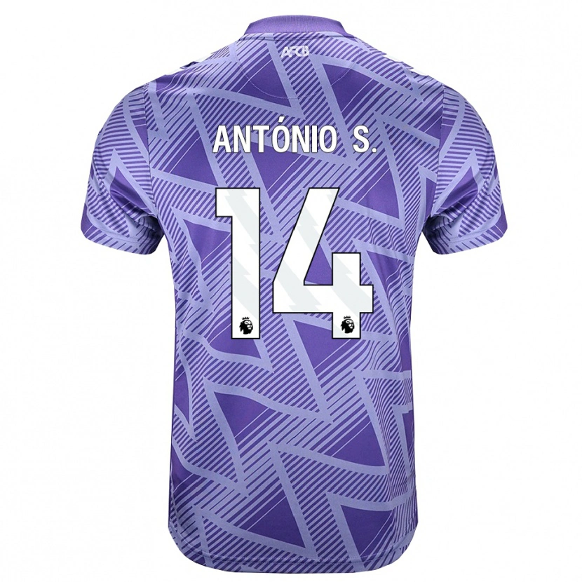 Danxen Dámské António Silva #14 Světle Fialově Červená Bílá Daleko Hráčské Dresy 2026/27 Dres