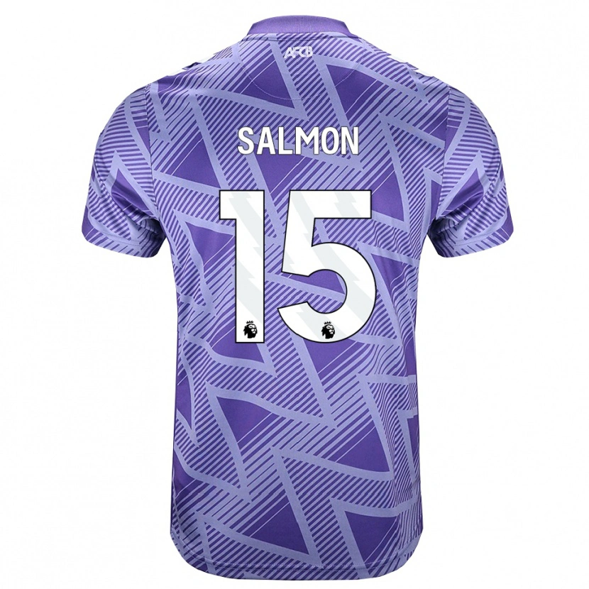 Danxen Dámské Josh Salmon #15 Světle Fialově Červená Bílá Daleko Hráčské Dresy 2026/27 Dres