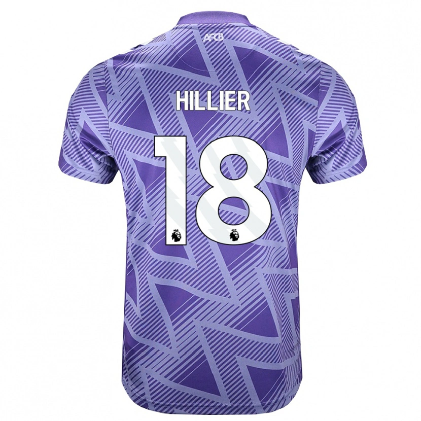 Danxen Dámské Gemma Hillier #18 Světle Fialově Červená Bílá Daleko Hráčské Dresy 2026/27 Dres