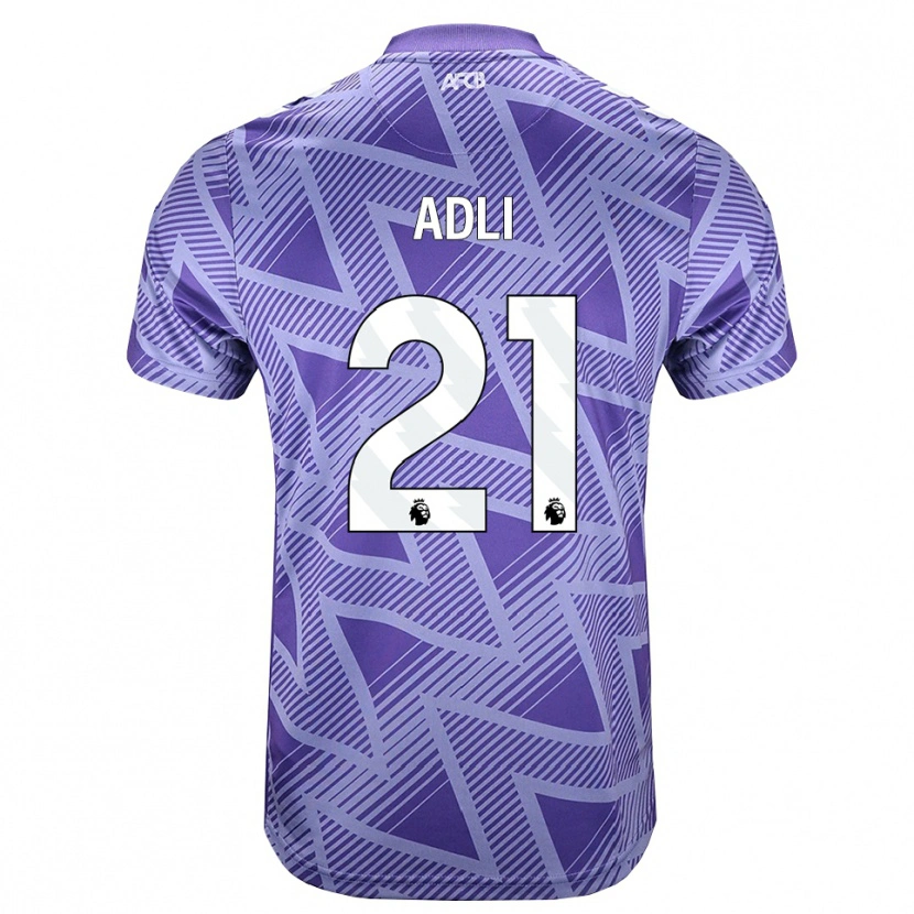 Danxen Dámské Amine Adli #21 Světle Fialově Červená Bílá Daleko Hráčské Dresy 2026/27 Dres
