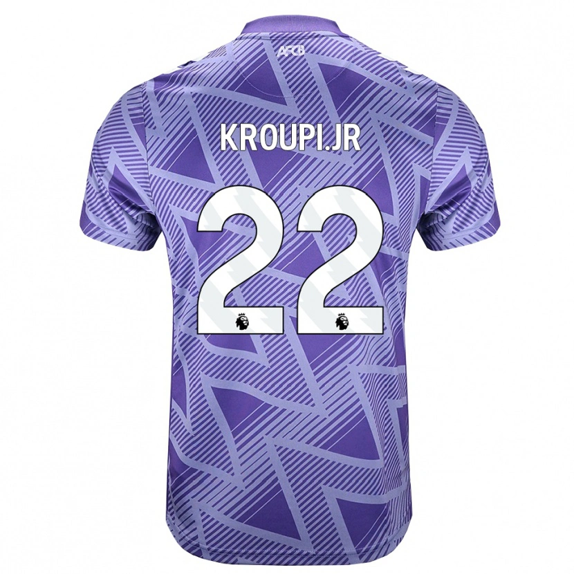 Danxen Dámské Junior Kroupi #22 Světle Fialově Červená Bílá Daleko Hráčské Dresy 2026/27 Dres